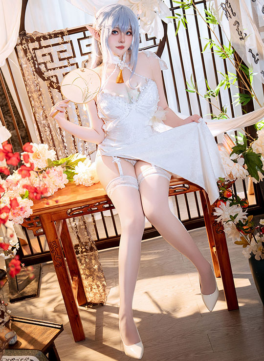 Natsuko夏夏子 碧蓝航线 阿尔比恩旗袍 52P