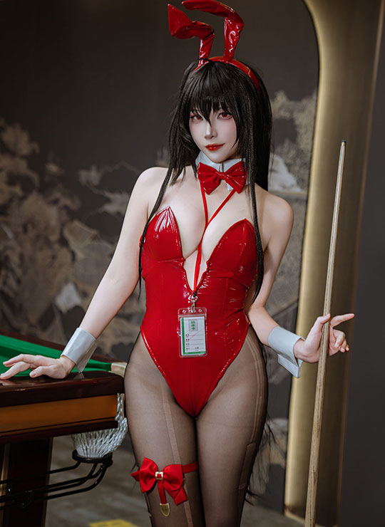 二佐Nisa 碧蓝航线 大凤·桌球兔女郎 31P
